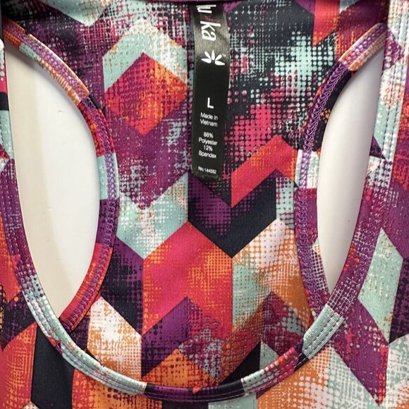 Lu Ka Workout Exercise Tank Top Size Large Multicolor - Picture 3 of 5